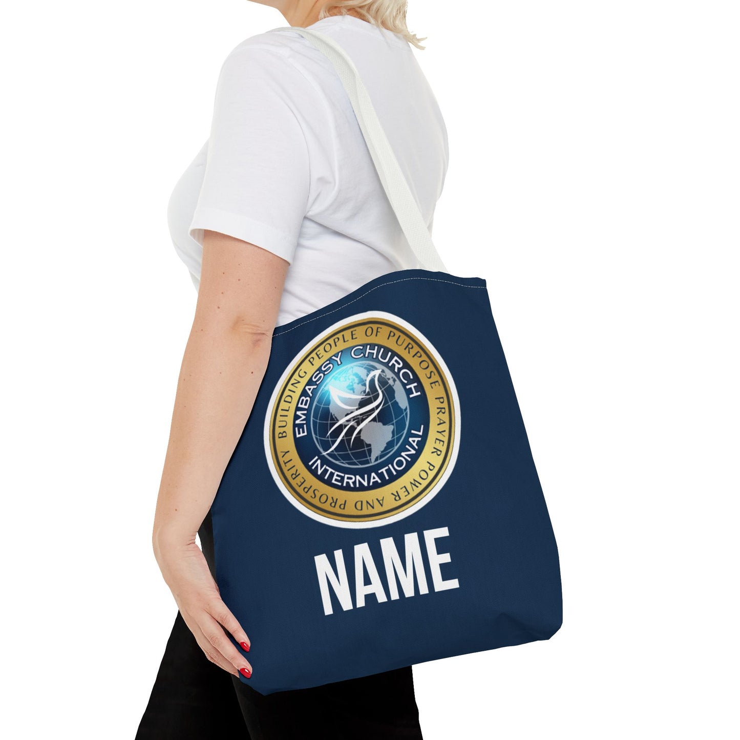 Personalized Embassy Church International Tote Bag