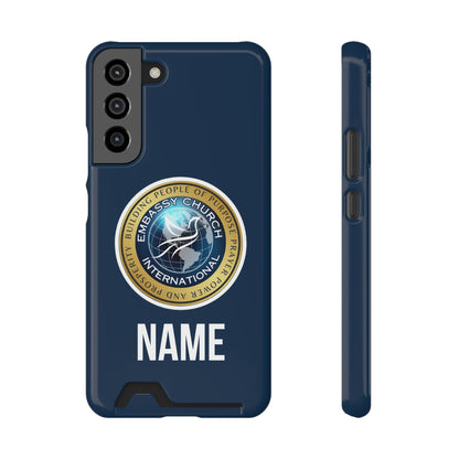 Personalized  Embassy Church International Phone Case With Card Holder