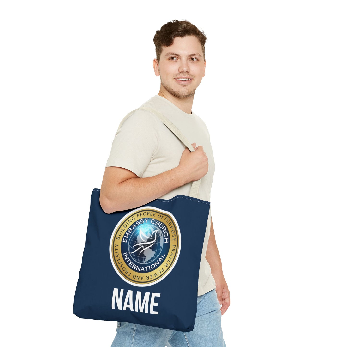 Personalized Embassy Church International Tote Bag