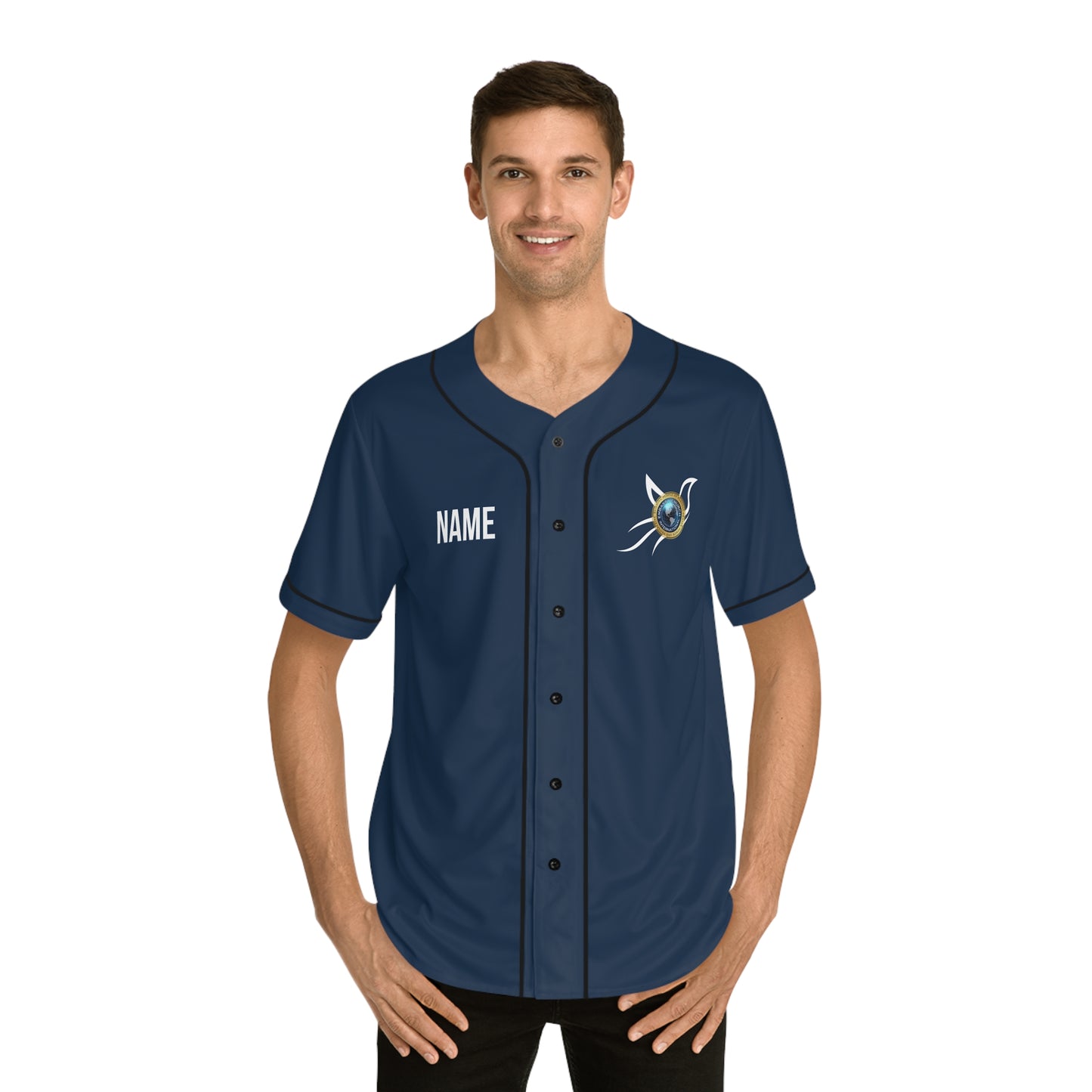 Personalized Embassy Church International Dove Men's Baseball Jersey