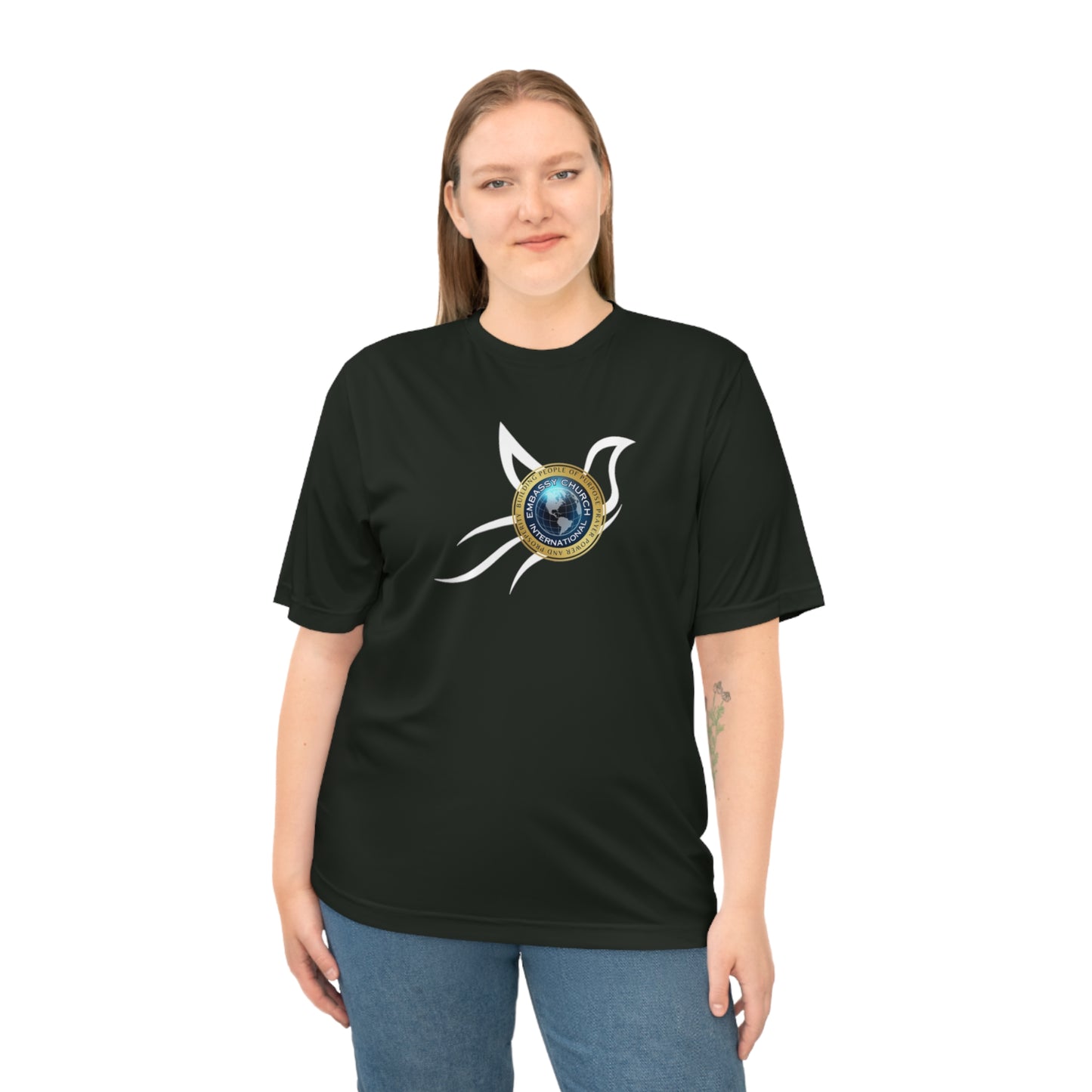 Embassy Church International Dove Unisex Zone Performance T-shirt