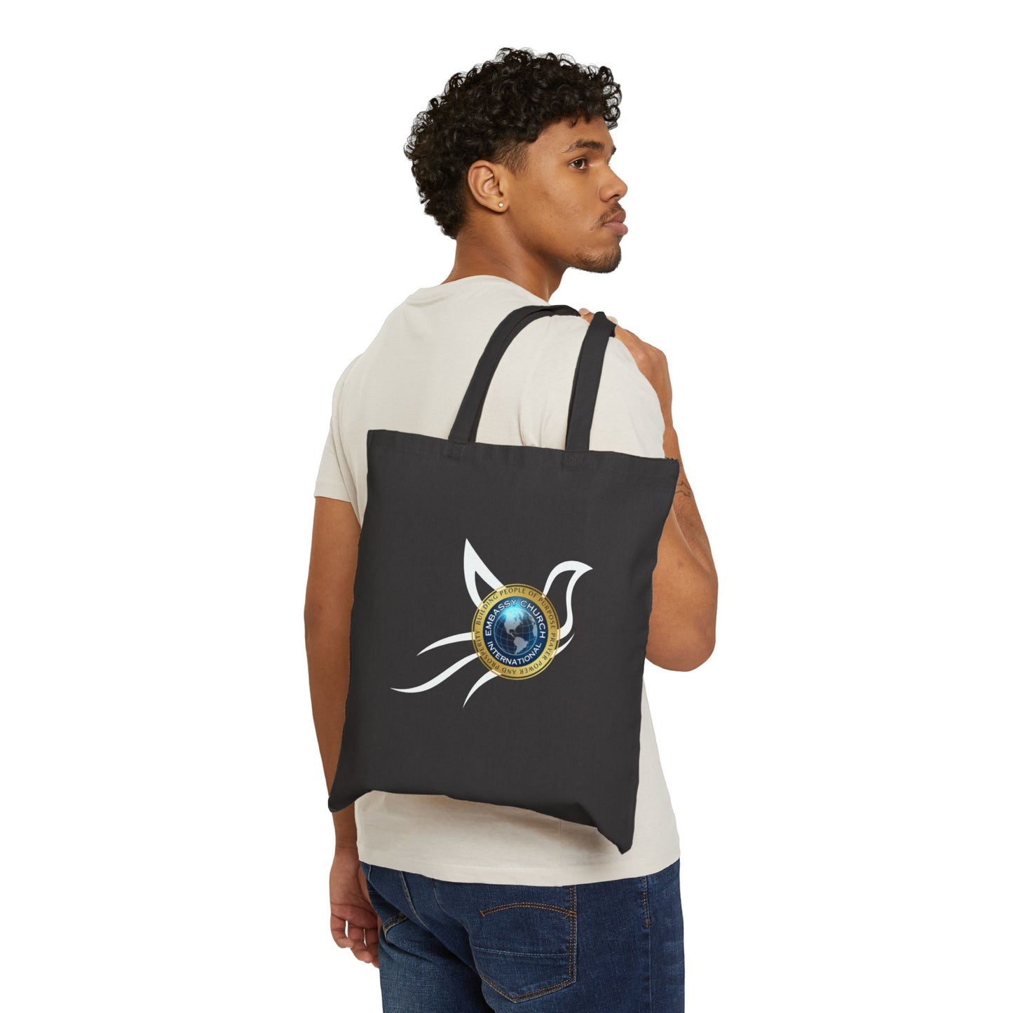 Embassy Church International Dove Cotton Canvas Tote Bag