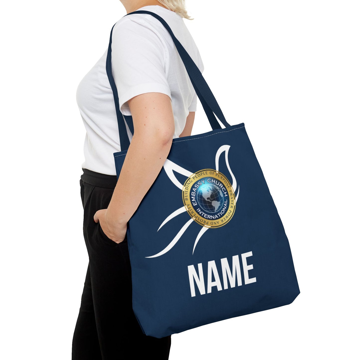 Personalized Embassy Church International Dove Tote Bag