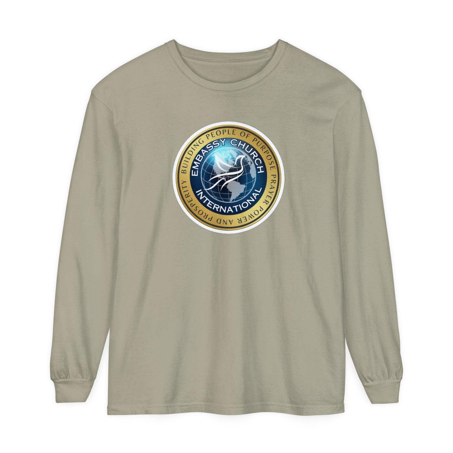 Embassy Church International Unisex Garment-dyed Long Sleeve T-Shirt