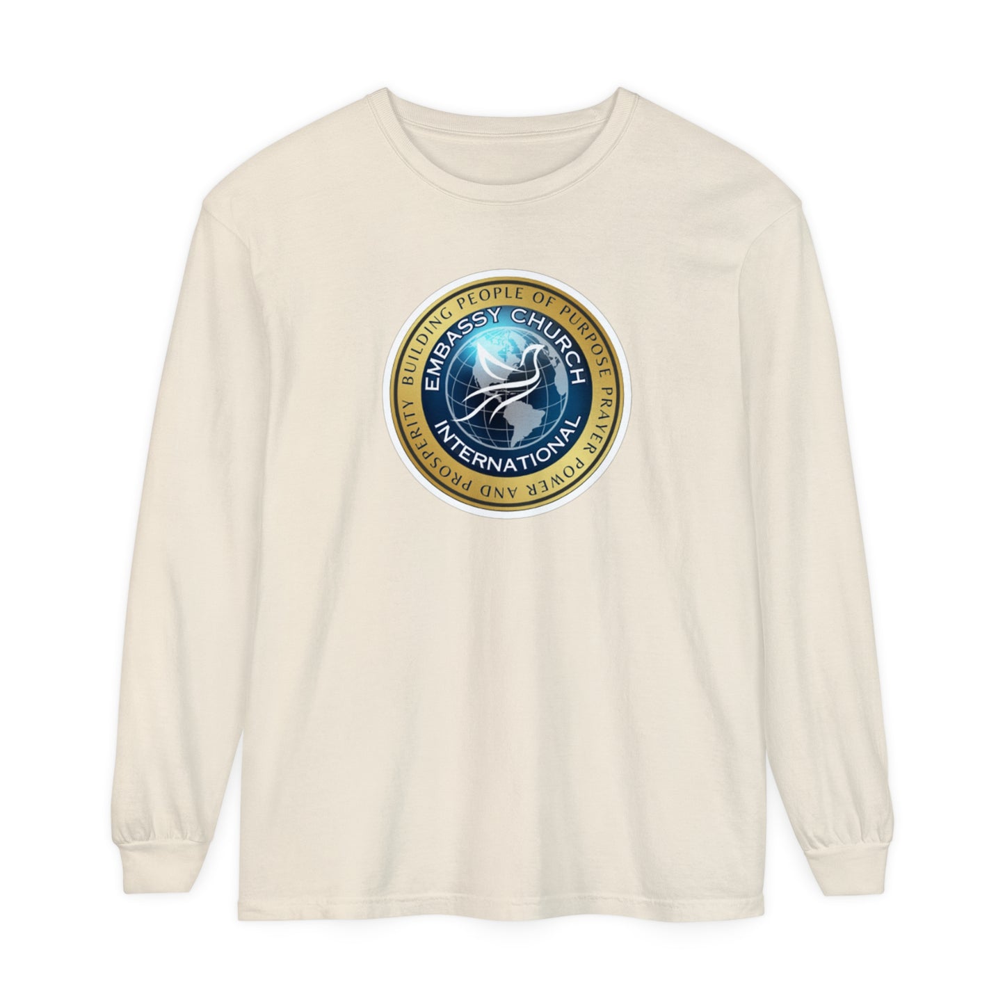 Embassy Church International Unisex Garment-dyed Long Sleeve T-Shirt