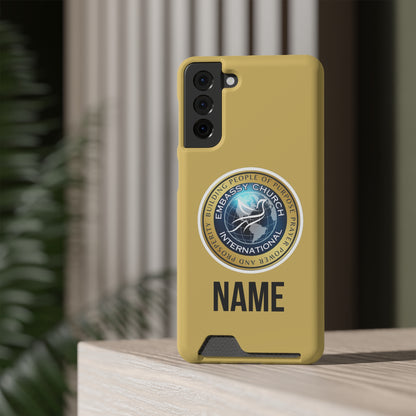 Personalized Embassy Church International Phone Case With Card Holder