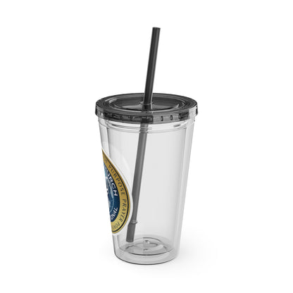 Embassy Church International Sunsplash Tumbler with Straw, 16oz