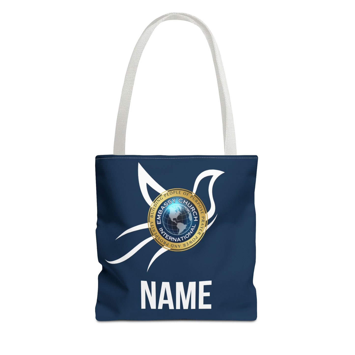 Personalized Embassy Church International Dove Tote Bag