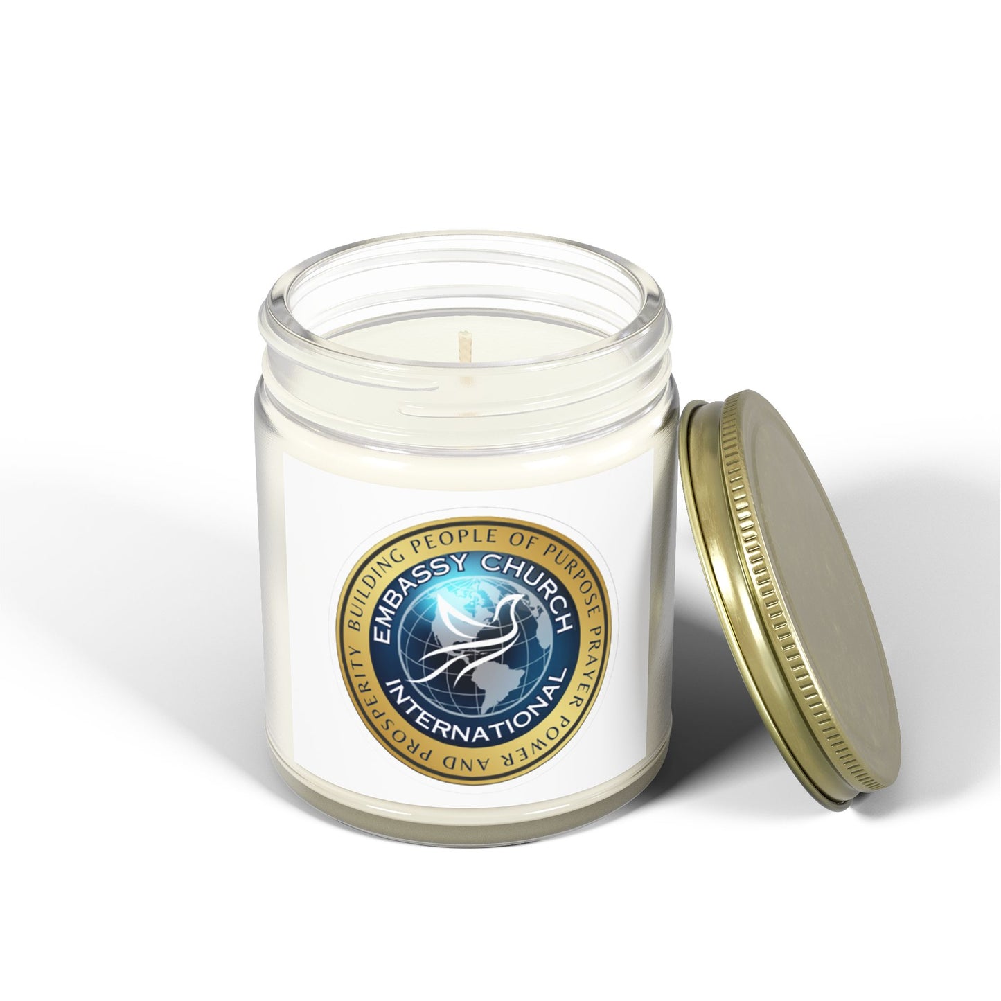 Embassy Church International Scented Candles, Coconut Apricot Wax (4oz, 9oz)