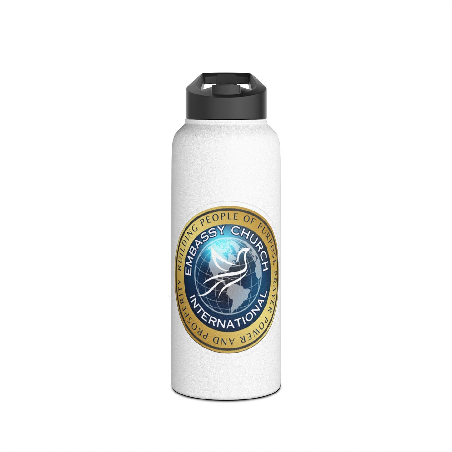 Embassy Church International Stainless Steel Water Bottle, Standard Lid