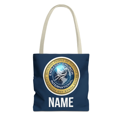 Personalized Embassy Church International Tote Bag