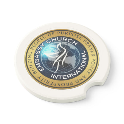 Embassy Church International Soapstone Car Coaster