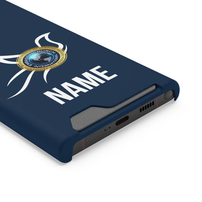 Personalized Embassy Church International Dove Phone Case With Card Holder