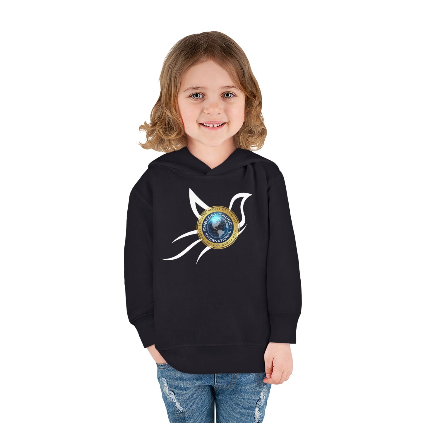 Embassy Church International Dove Toddler Pullover Fleece Hoodie