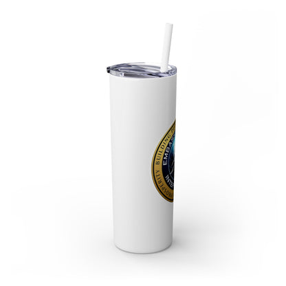 Embassy Church International Skinny Tumbler with Straw, 20oz