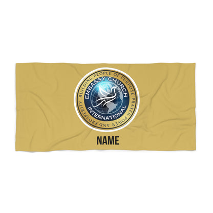 Personalized Embassy Church International Beach Towel