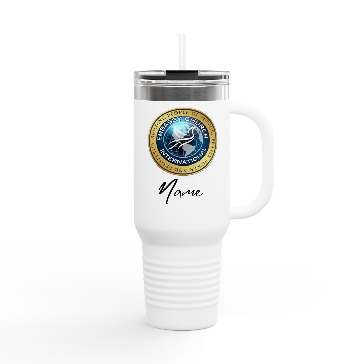 Personalized Embassy Church International Insulated Travel Mug, 40oz