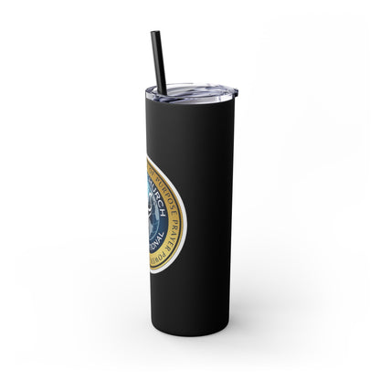 Embassy Church International Skinny Tumbler with Straw, 20oz