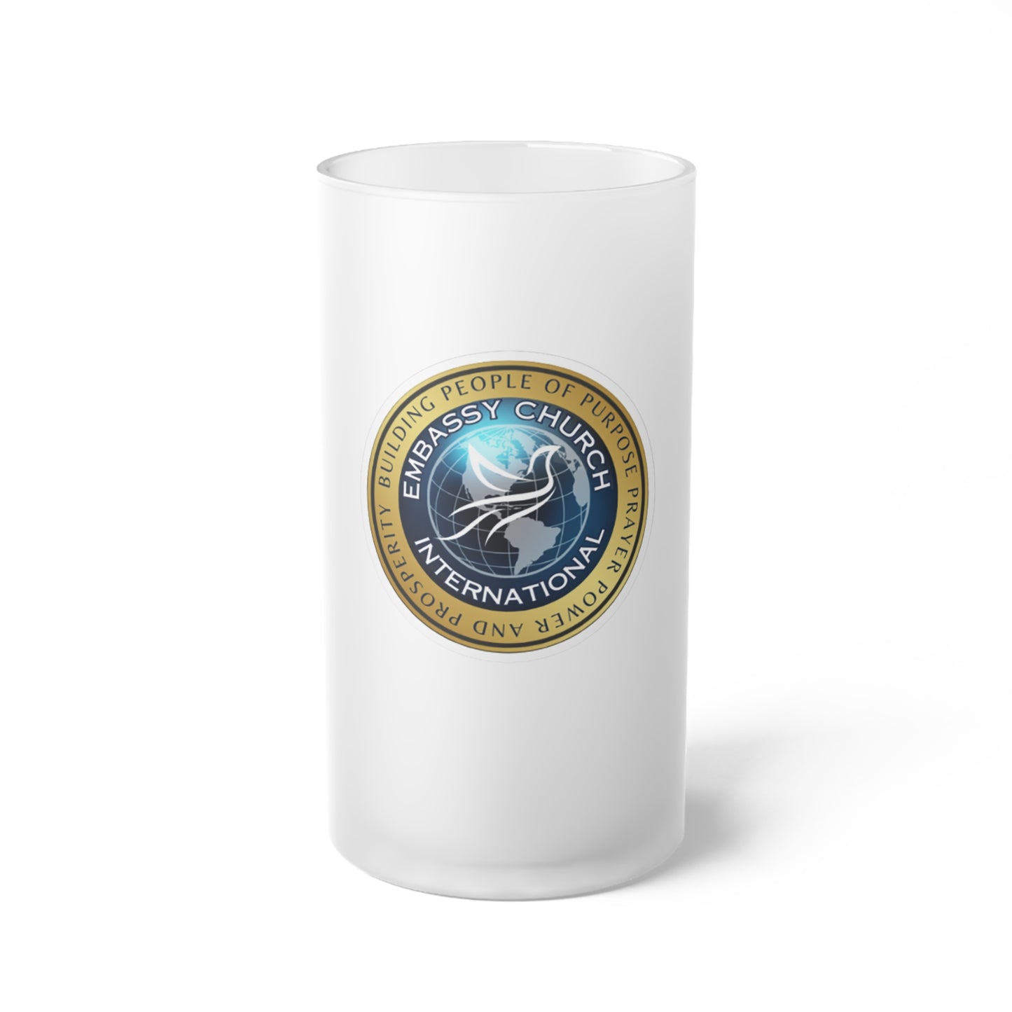 Embassy Church International Frosted Glass Mug