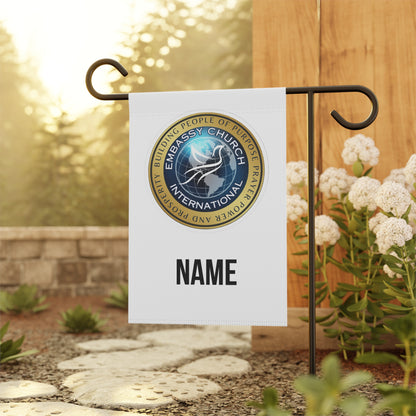 Personalized Embassy Church International Garden & House Banner