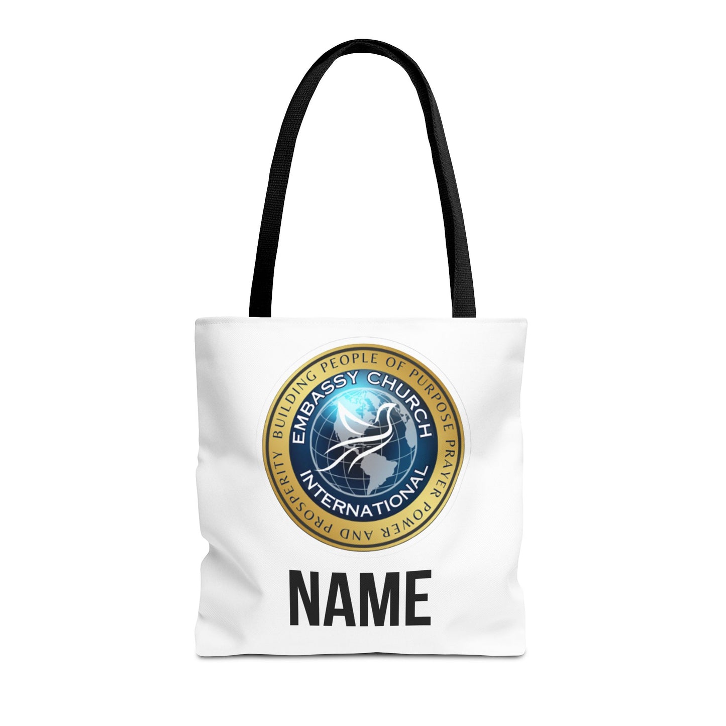 Personalized Embassy Church International Tote Bag