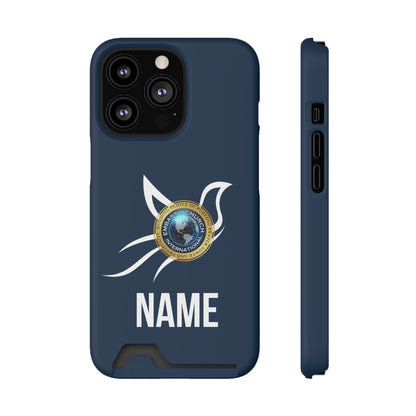 Personalized Embassy Church International Dove Phone Case With Card Holder