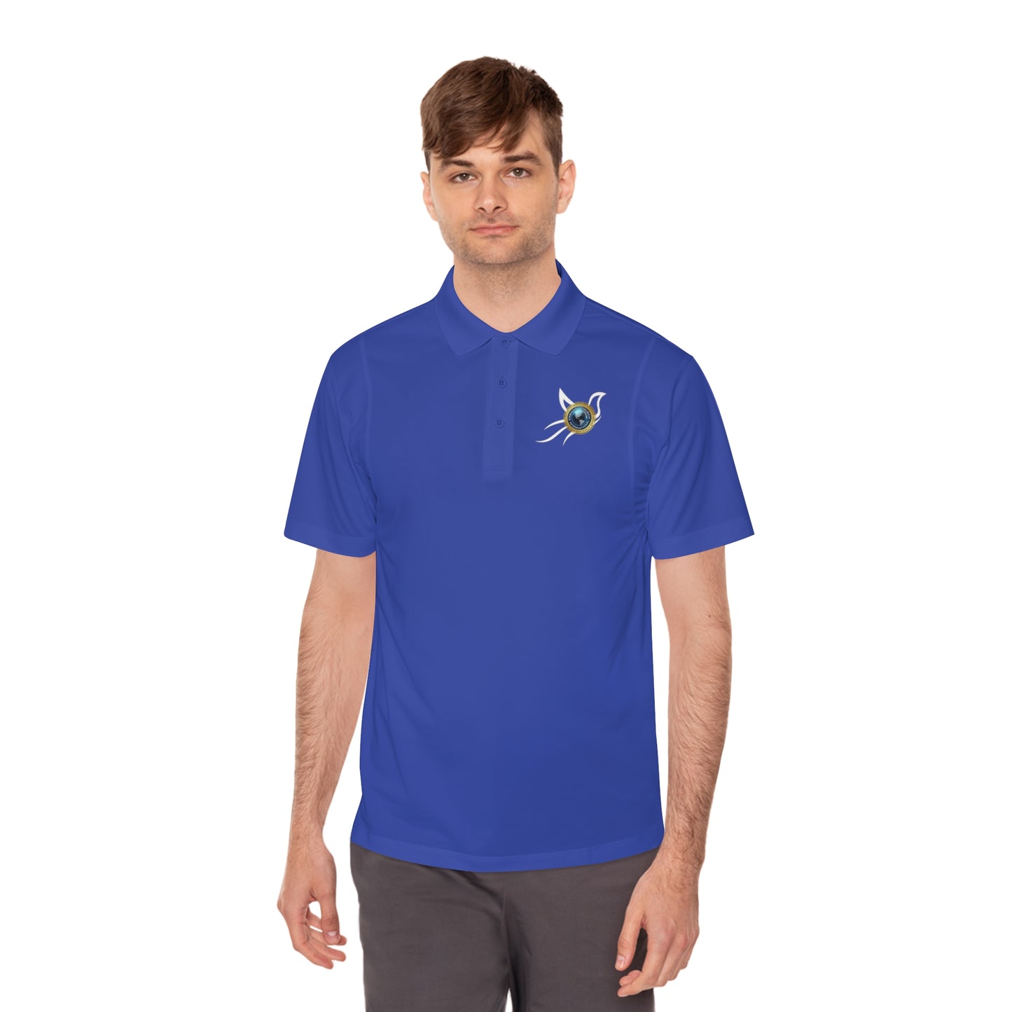 Embassy Church International Dove Men's Sport Polo Shirt