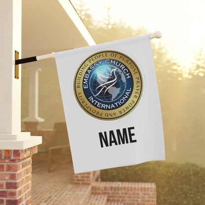 Personalized Embassy Church International Garden & House Banner