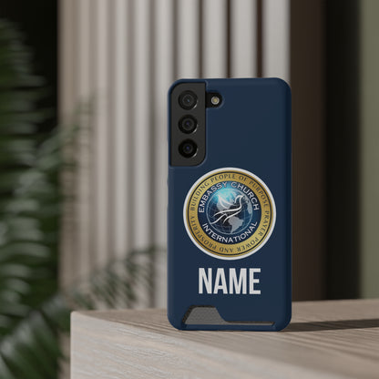 Personalized  Embassy Church International Phone Case With Card Holder