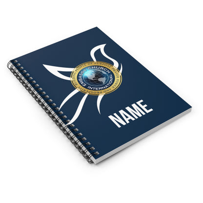 Personalized Embassy Church International Dove Spiral Notebook - Ruled Line