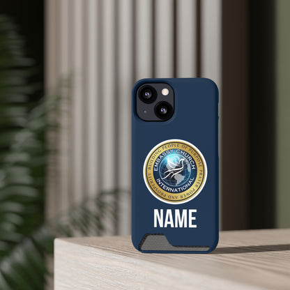 Personalized  Embassy Church International Phone Case With Card Holder