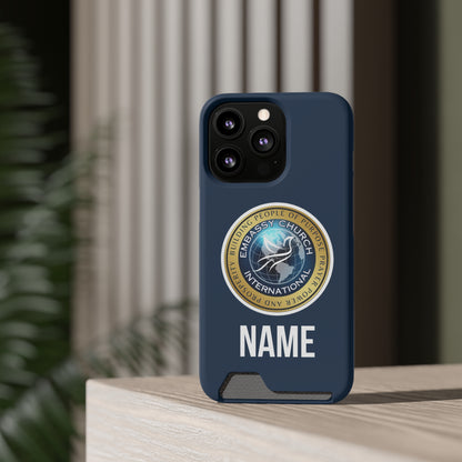 Personalized  Embassy Church International Phone Case With Card Holder