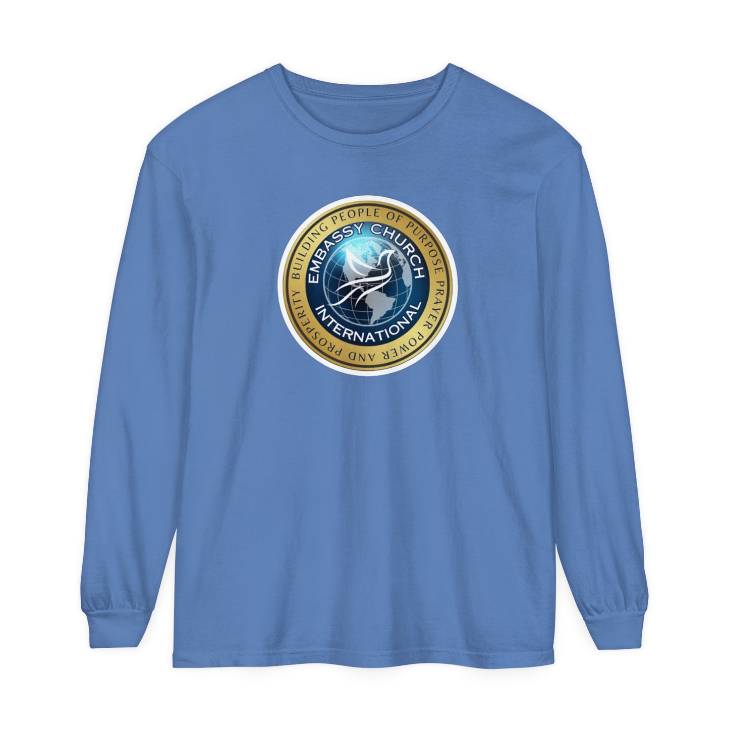 Embassy Church International Unisex Garment-dyed Long Sleeve T-Shirt