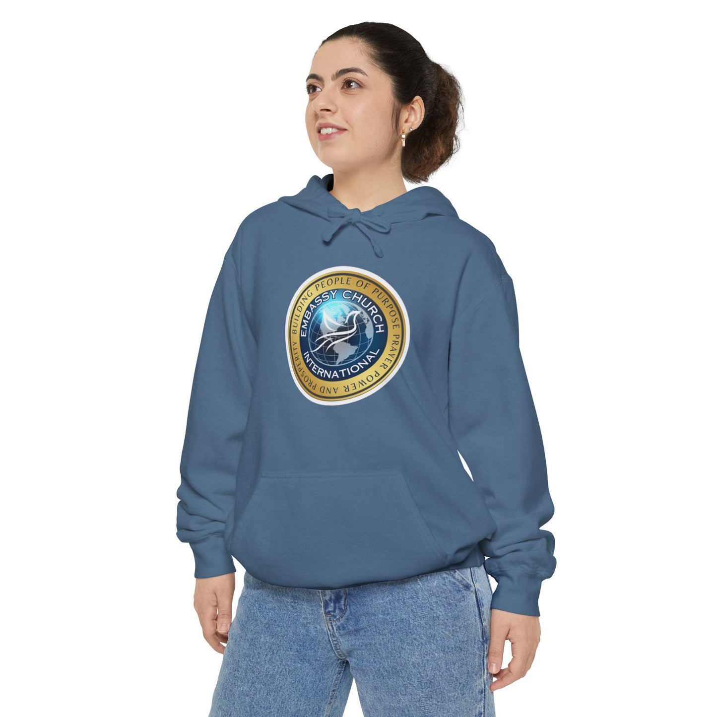 Embassy Church International Unisex Garment-Dyed Hoodie