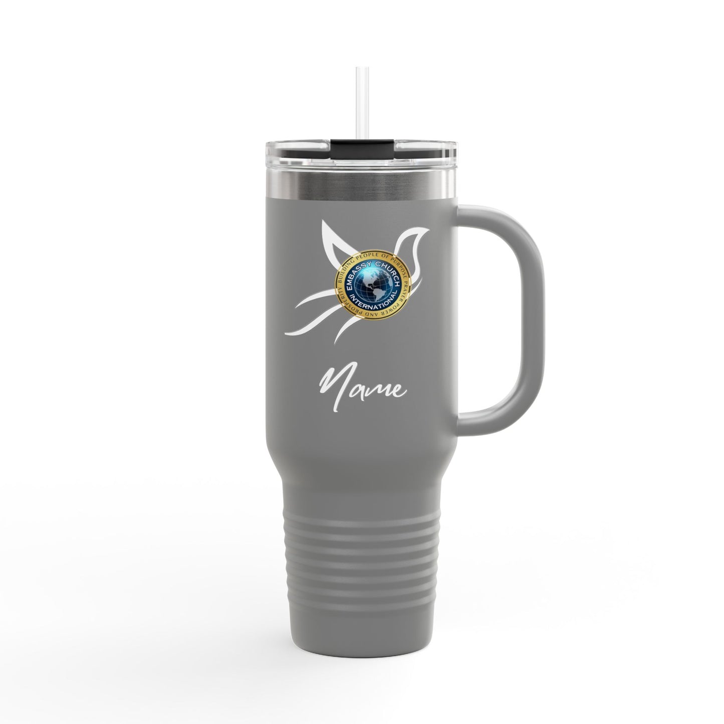 Personalized Embassy Church International Dove nsulated Travel Mug, 40oz