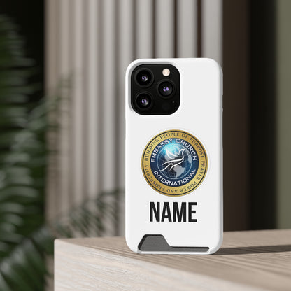 Personalized Embassy Church International Phone Case With Card Holder