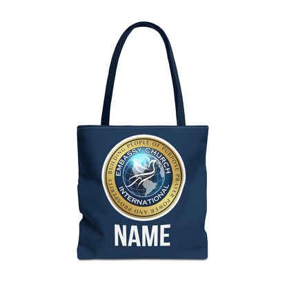 Personalized Embassy Church International Tote Bag