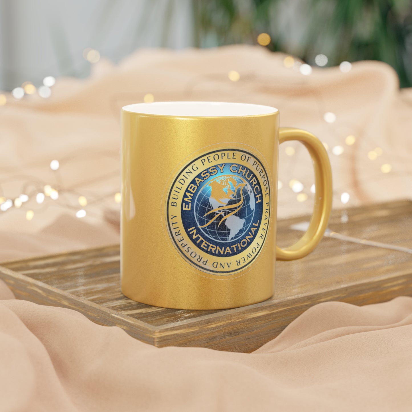 Embassy Church International Metallic Mug (Silver\Gold)