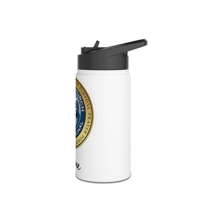 Personalized Embassy Church International Stainless Steel Water Bottle, Standard Lid