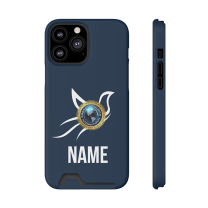 Personalized Embassy Church International Dove Phone Case With Card Holder