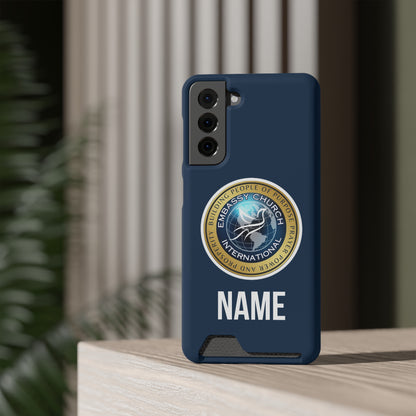 Personalized  Embassy Church International Phone Case With Card Holder