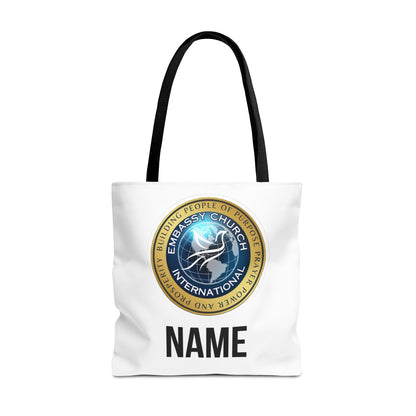 Personalized Embassy Church International Tote Bag