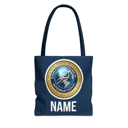 Personalized Embassy Church International Tote Bag