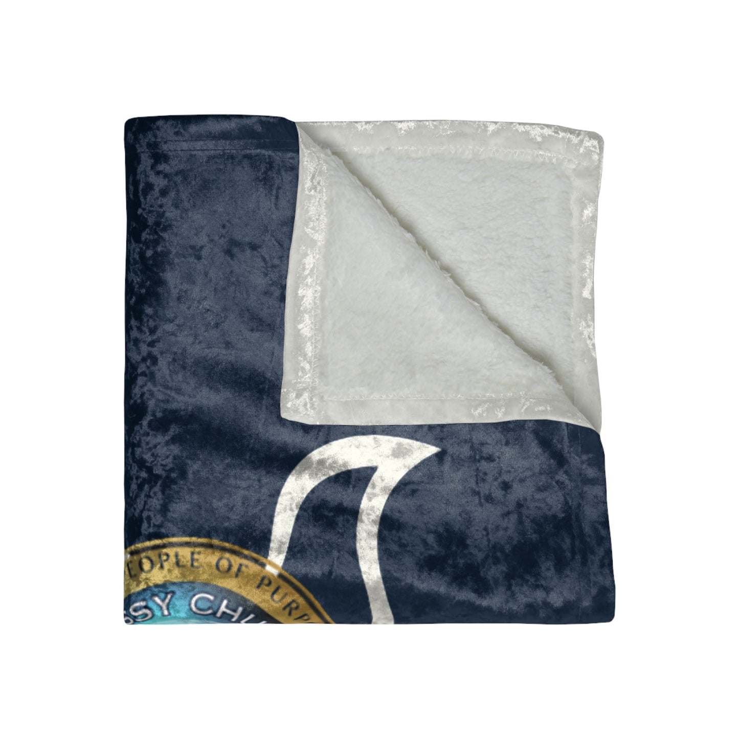 Embassy Church International Dove Crushed Velvet Blanket