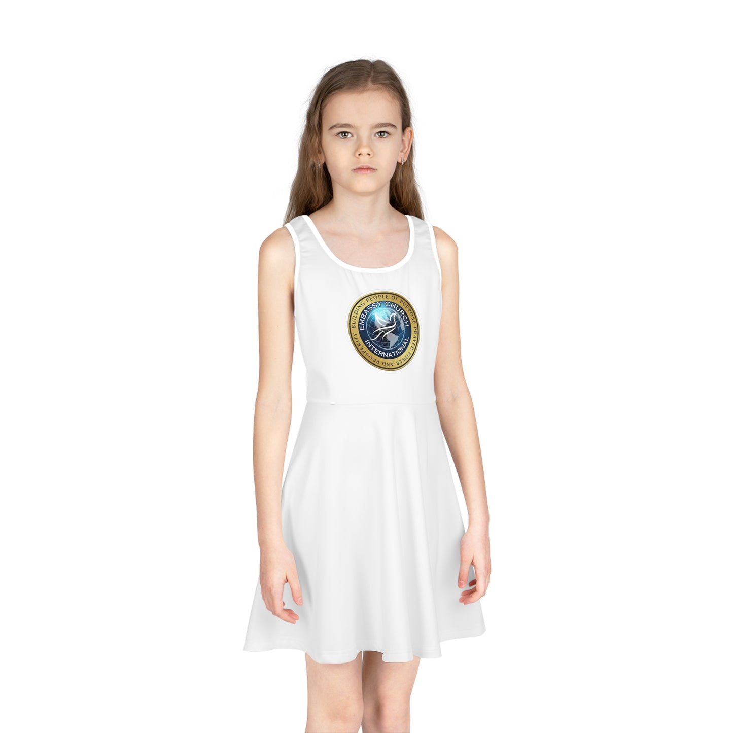 Embassy Church International Girls' Sleeveless Sundress