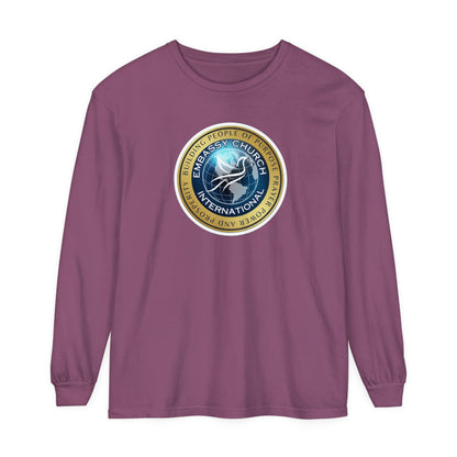 Embassy Church International Unisex Garment-dyed Long Sleeve T-Shirt