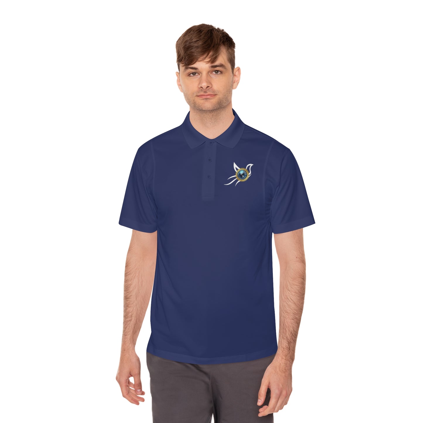 Embassy Church International Dove Men's Sport Polo Shirt