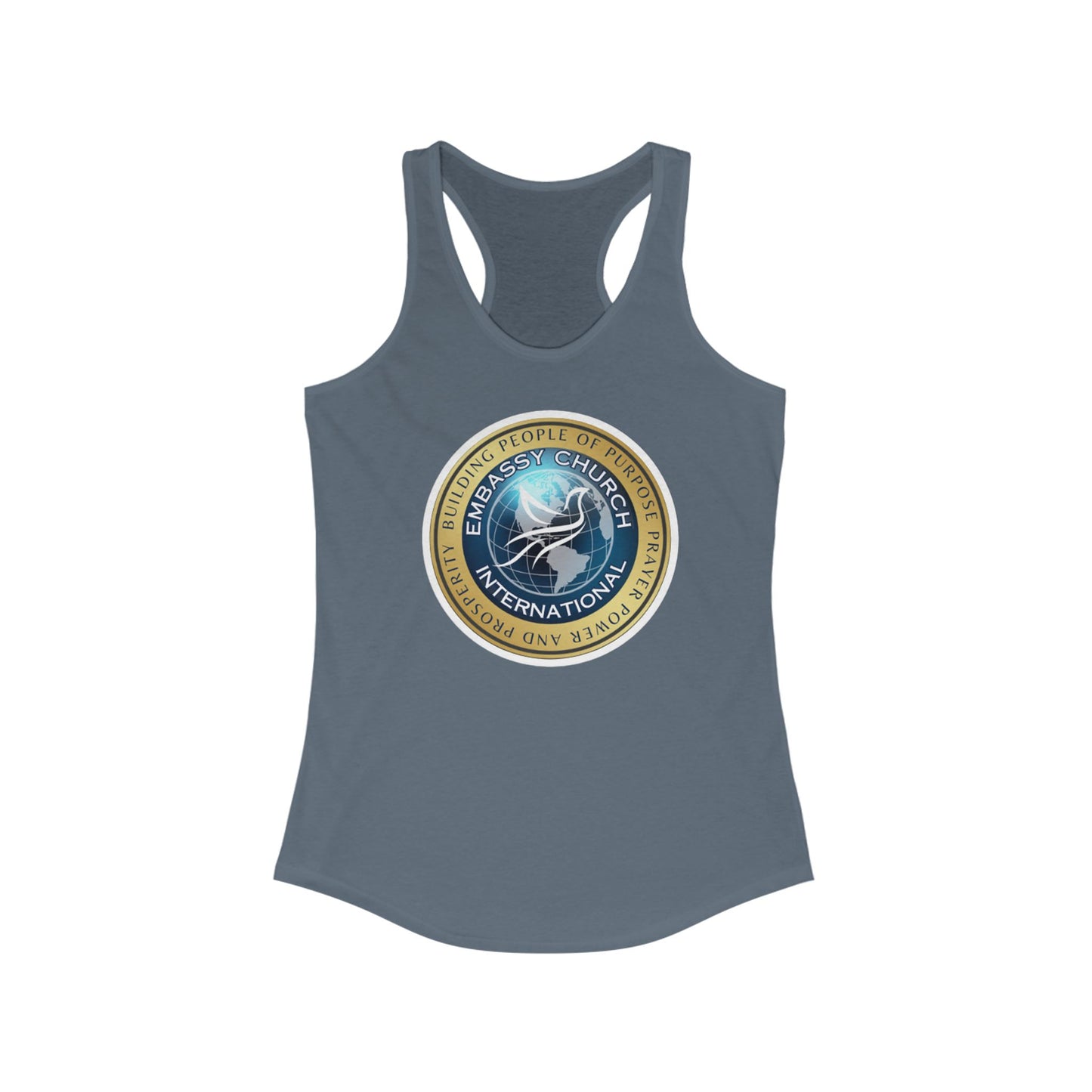 Embassy Church International Women's Ideal Racerback Tank