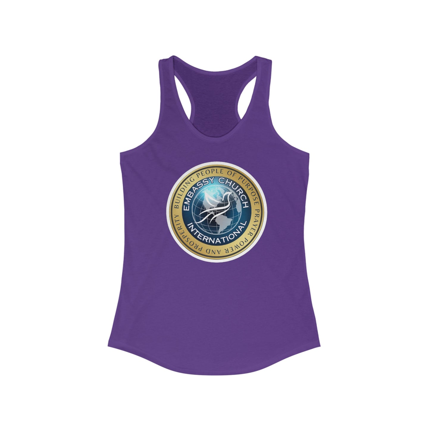 Embassy Church International Women's Ideal Racerback Tank