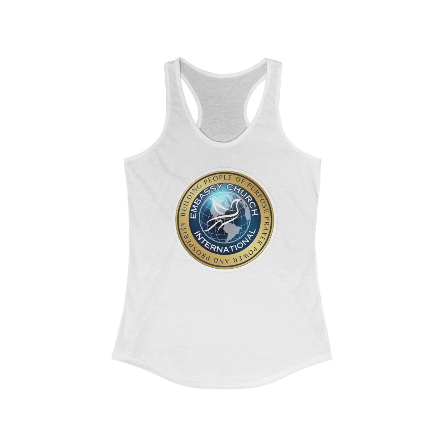 Embassy Church International Women's Ideal Racerback Tank